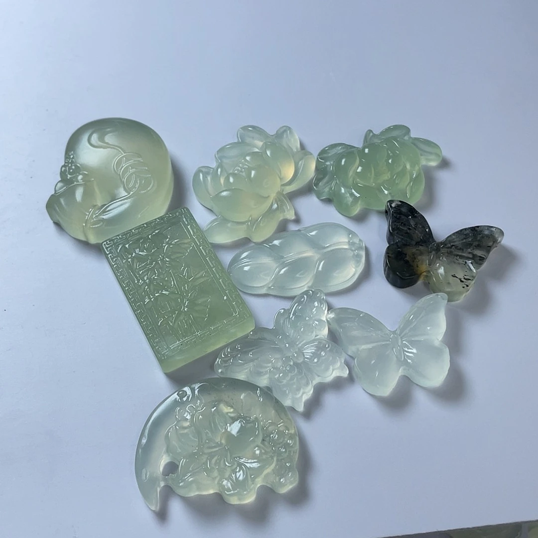 合金蛇纹石玉颈饰黑*