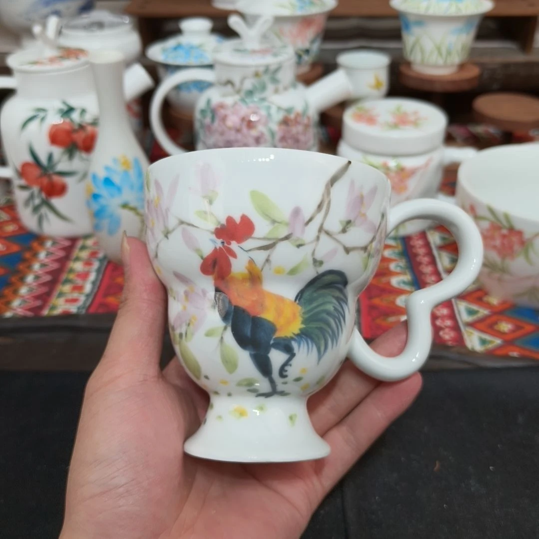 瓷片景德镇手工手绘高温瓷器