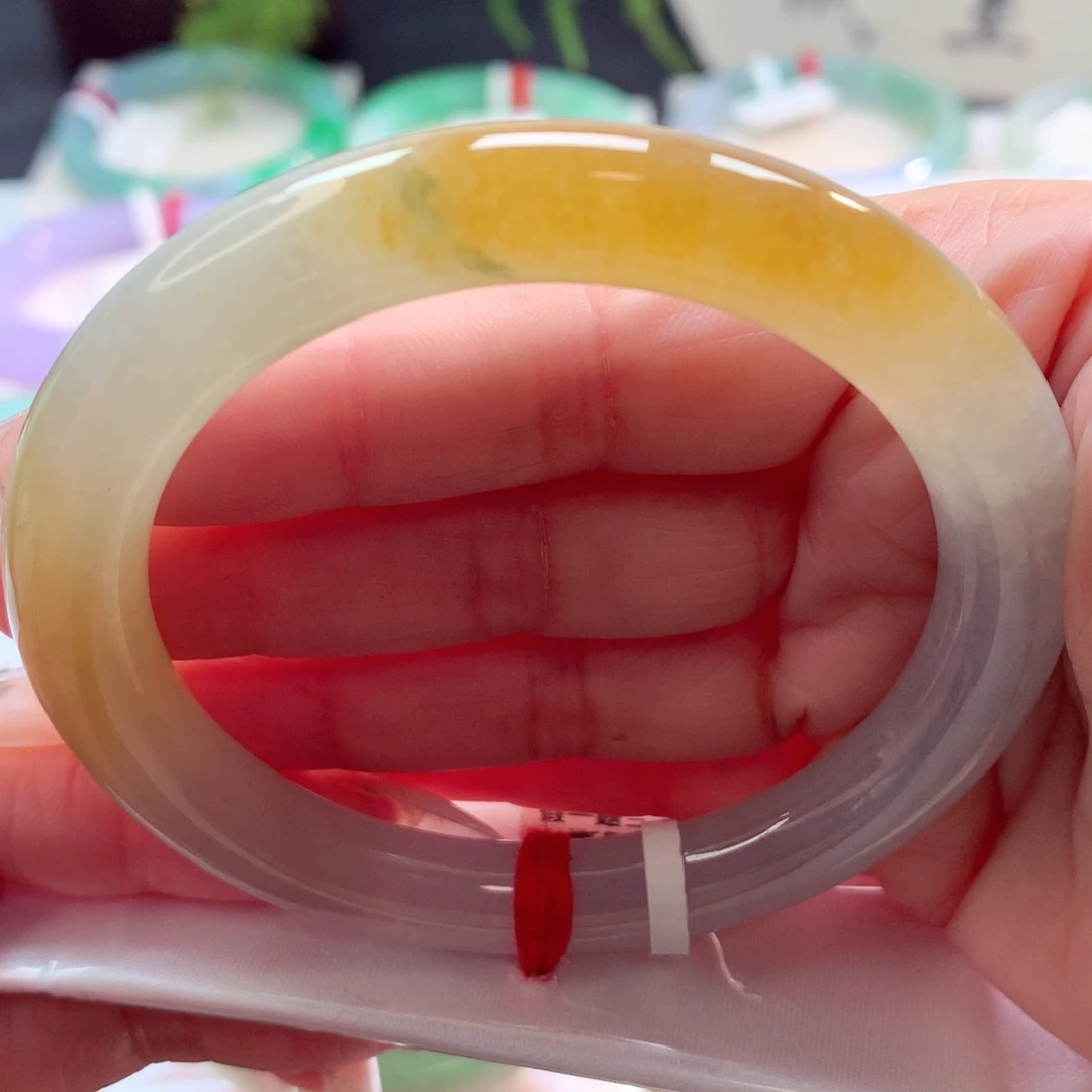 未镶嵌手镯翡翠55圆条（53号）