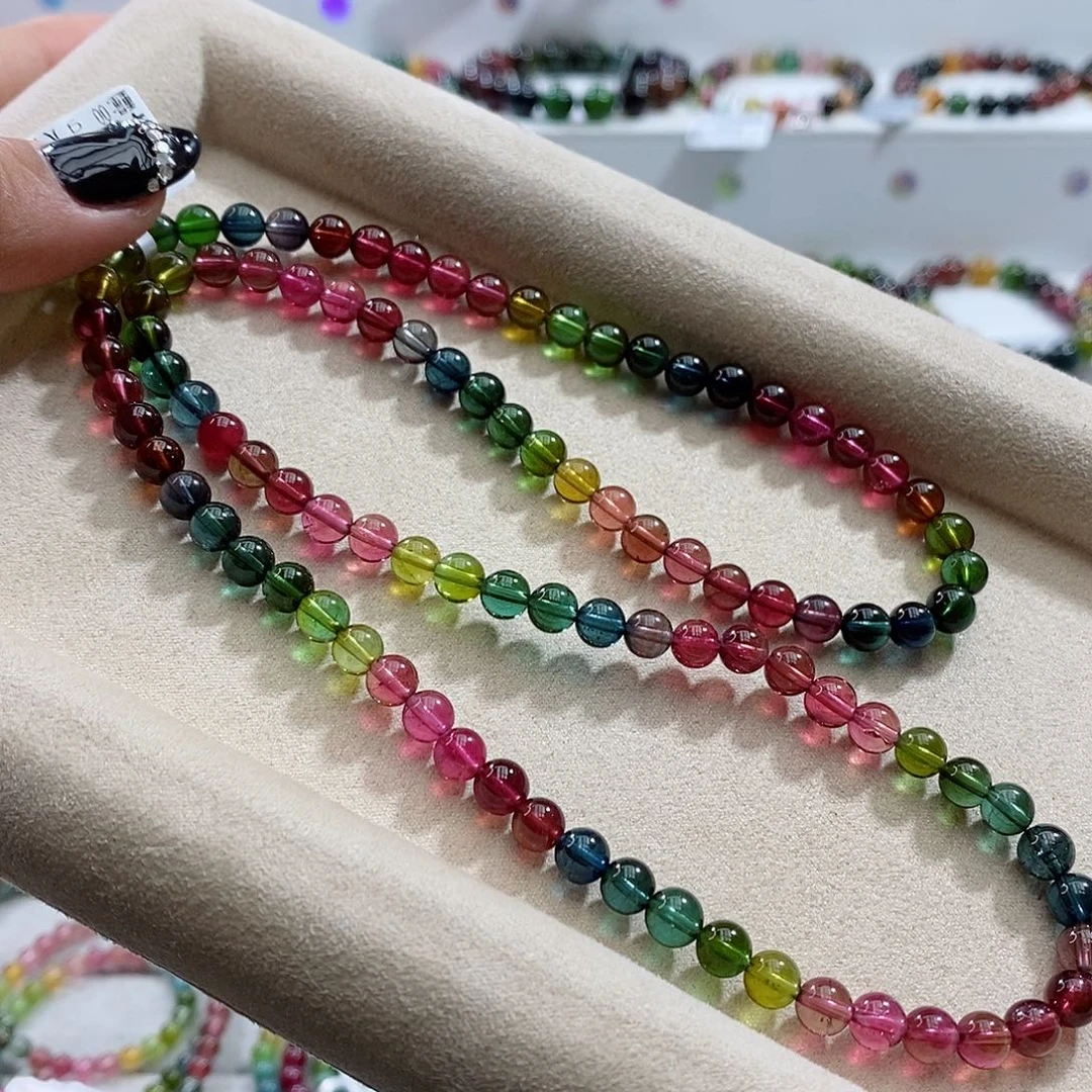 碧玺手链未镶嵌多样性发一条