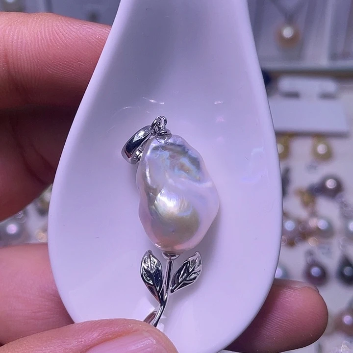 合金淡水珍珠颈饰22