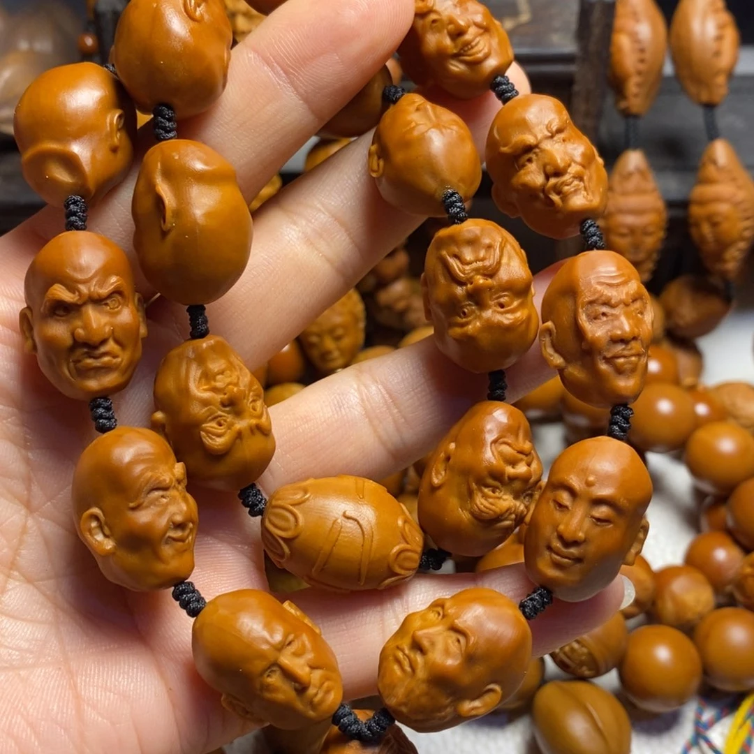 七***对吊坠橄榄核罗汉手持