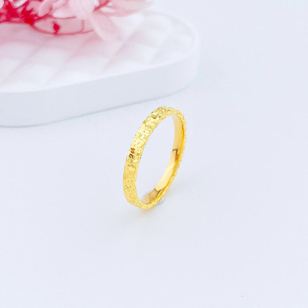 足金999碎碎冰戒指精致