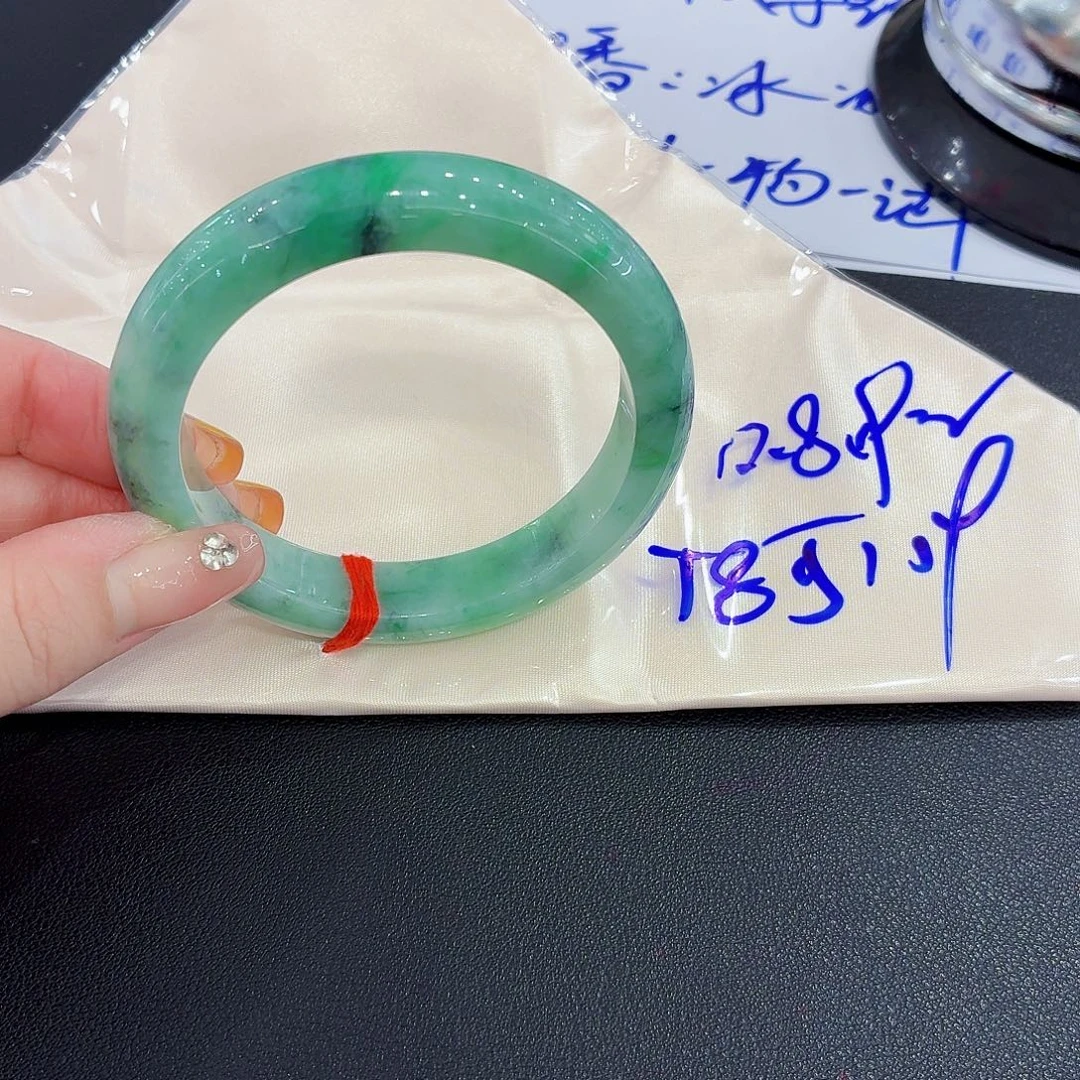 未镶嵌手镯翡翠天然缅甸翡翠手镯58.5