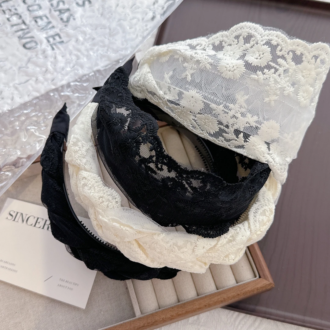 带齿黑色加宽定制发箍韩国2025夏天头箍