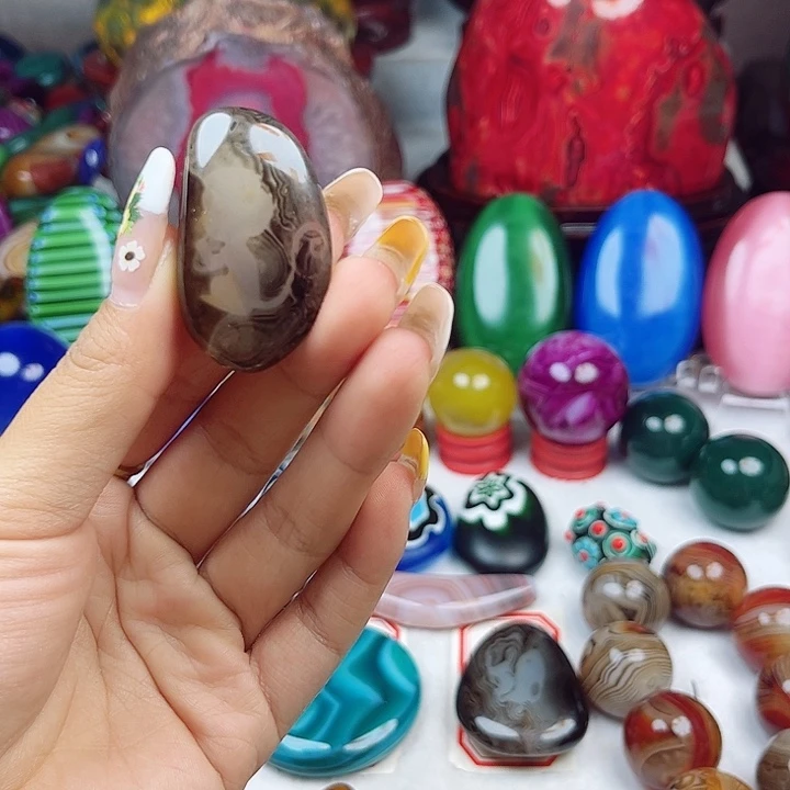 未镶嵌耳饰玛瑙/玉髓