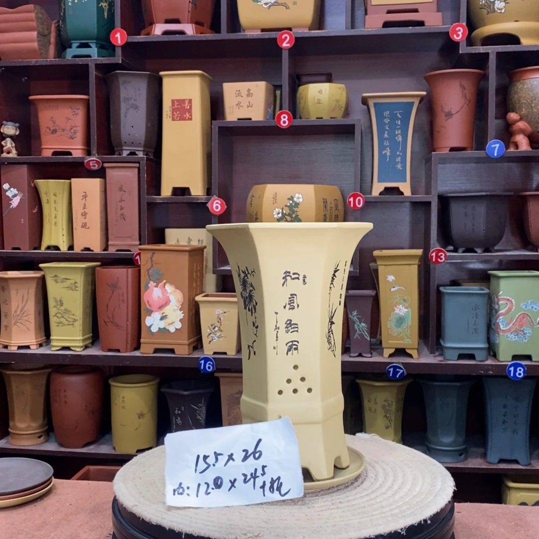 紫砂艺术紫砂花盆