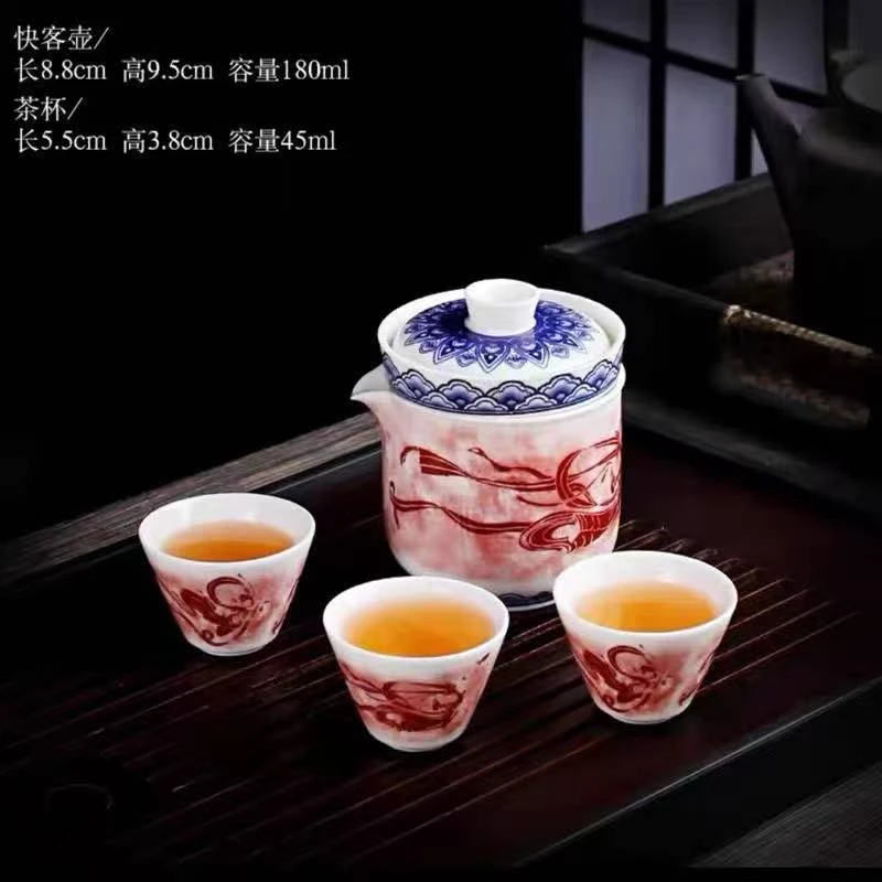 kk0342-嫦娥奔月珐琅彩旅行套便携中式精美