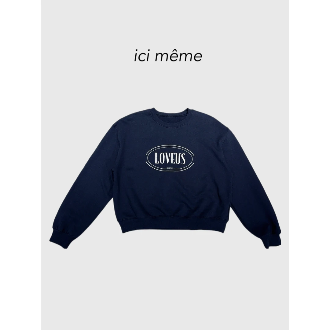 【ici même】25春圆领纯棉卫衣E1494