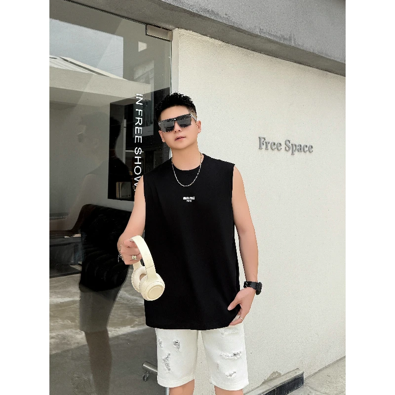 C2520 男士刺绣运动休闲百搭背心