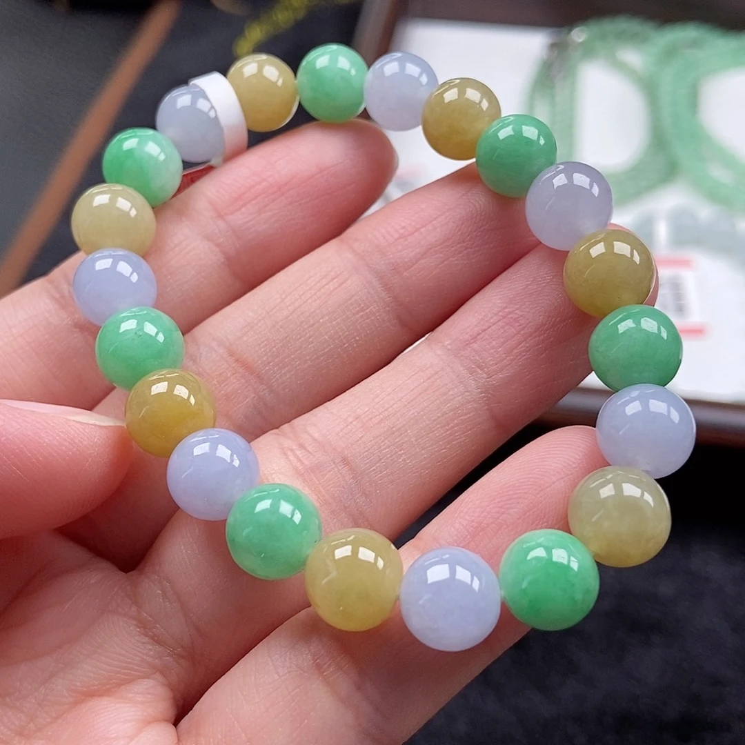 翡翠未镶嵌手串卡9