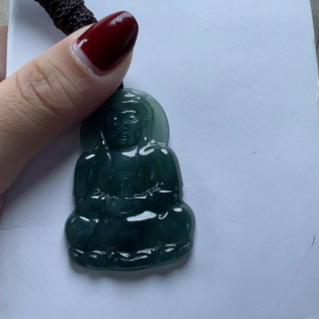 翡翠颈饰未镶嵌观音