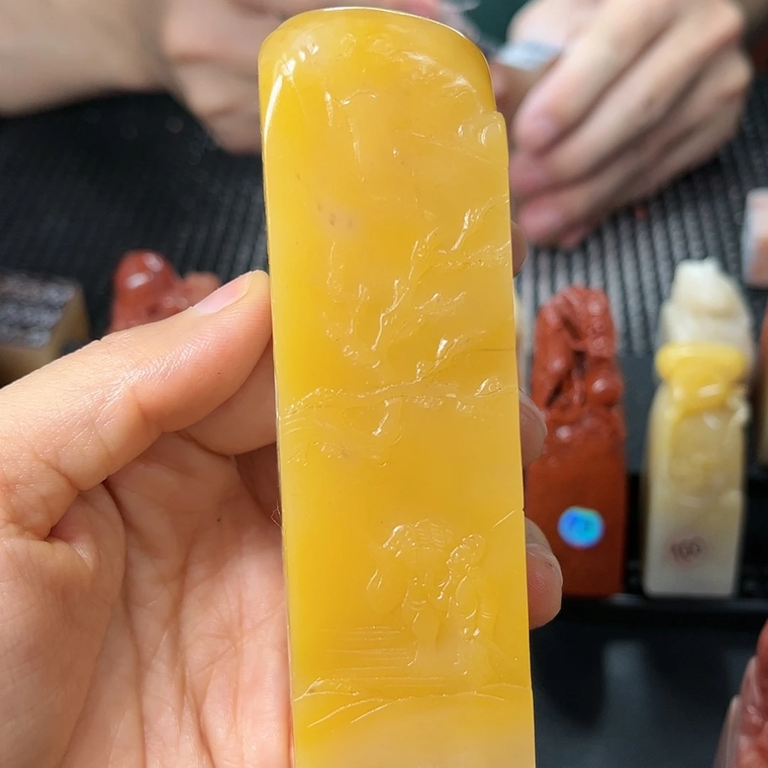 寿山石印石这个点睡起来都会