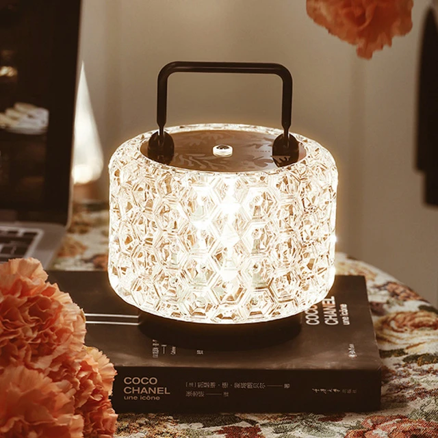 充电台灯新款轻奢大容量超强续航卧室床头灯高级氛围感led小夜灯