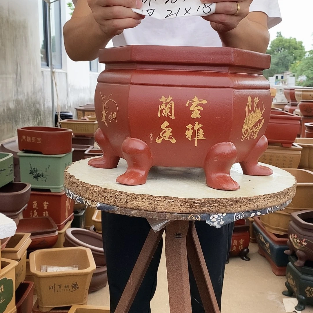 紫砂花盆紫砂花盆