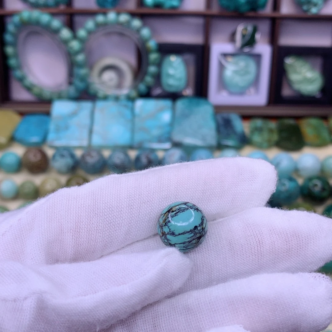 绿松石未镶嵌圆珠