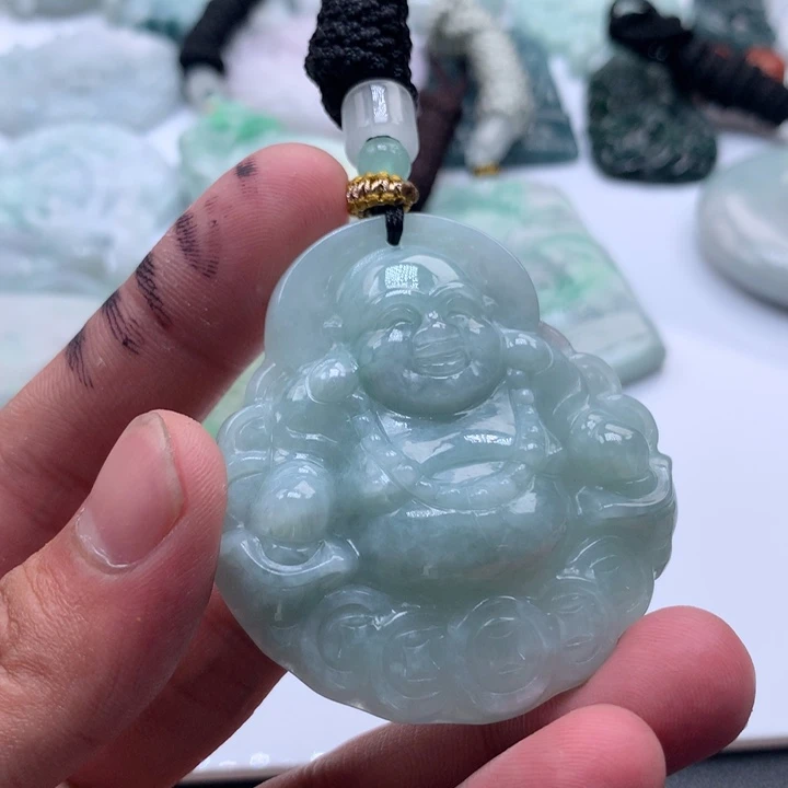 颈饰未镶嵌翡翠保真天然a货翡翠