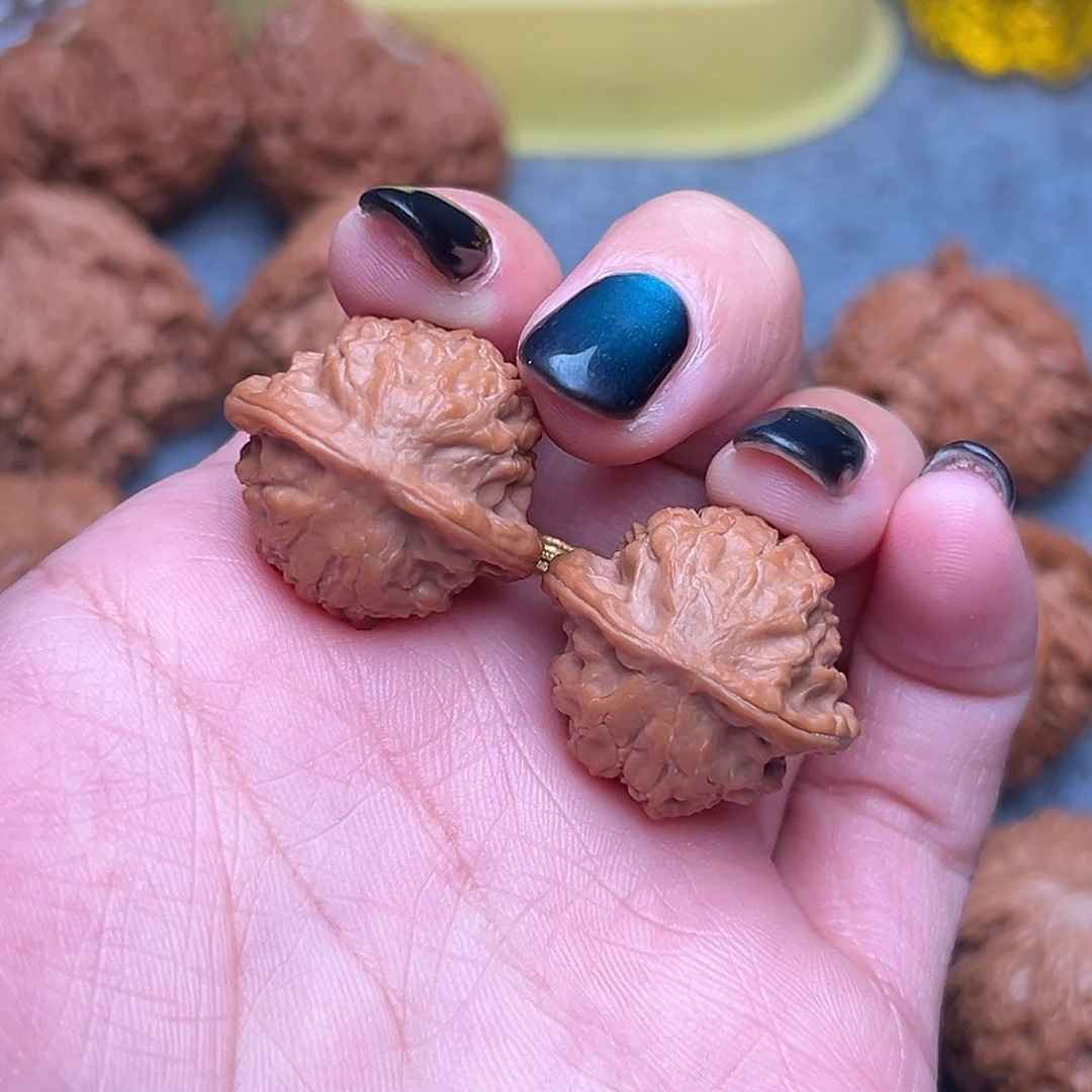 把件文玩核桃毕业精品精配小手捻小金豆25全品