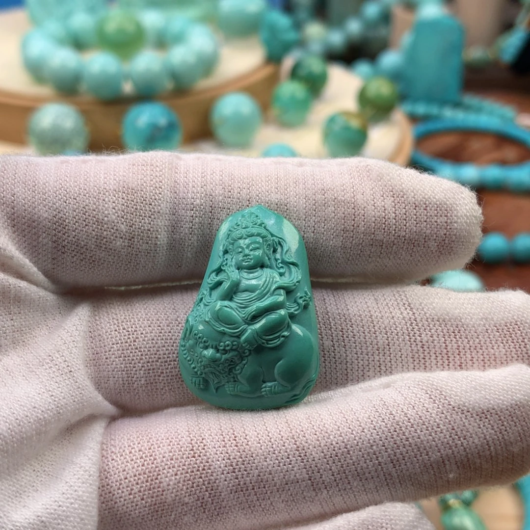 绿松石未镶嵌珠宝奇石18.7mm