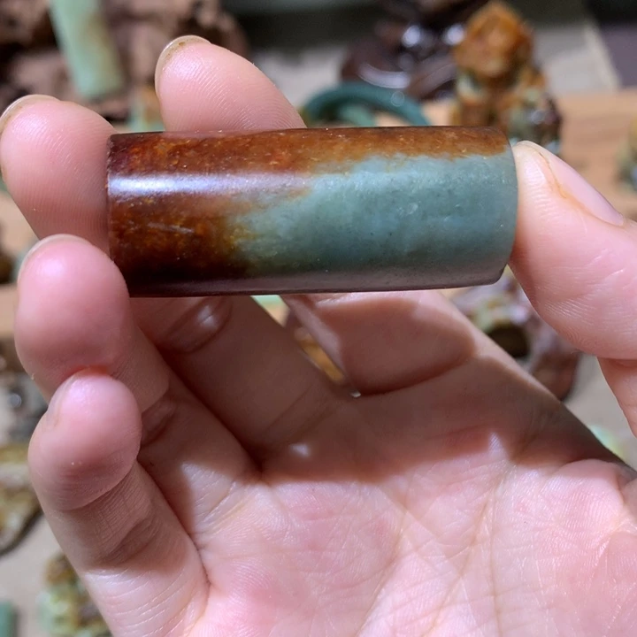 未镶嵌岫岩河磨玉（透闪石质玉）挂件