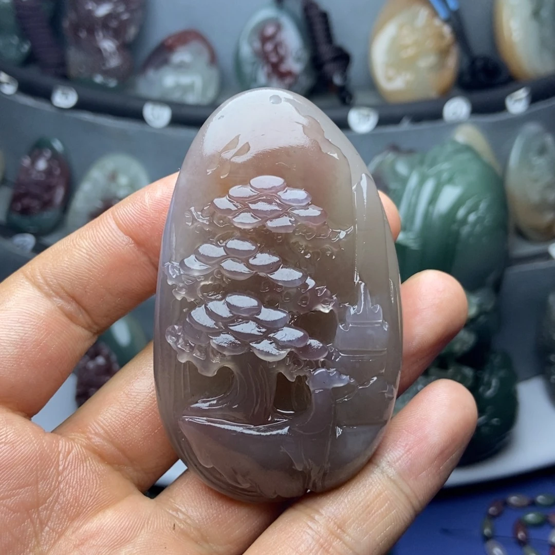 无***果玛瑙/玉髓未镶嵌颈饰