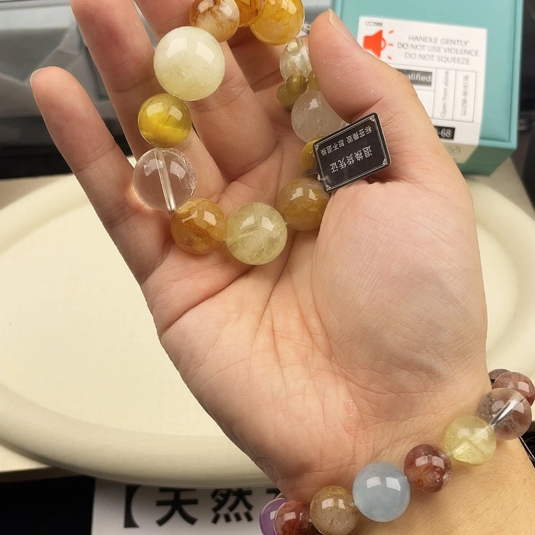 水晶手串银S925镶嵌