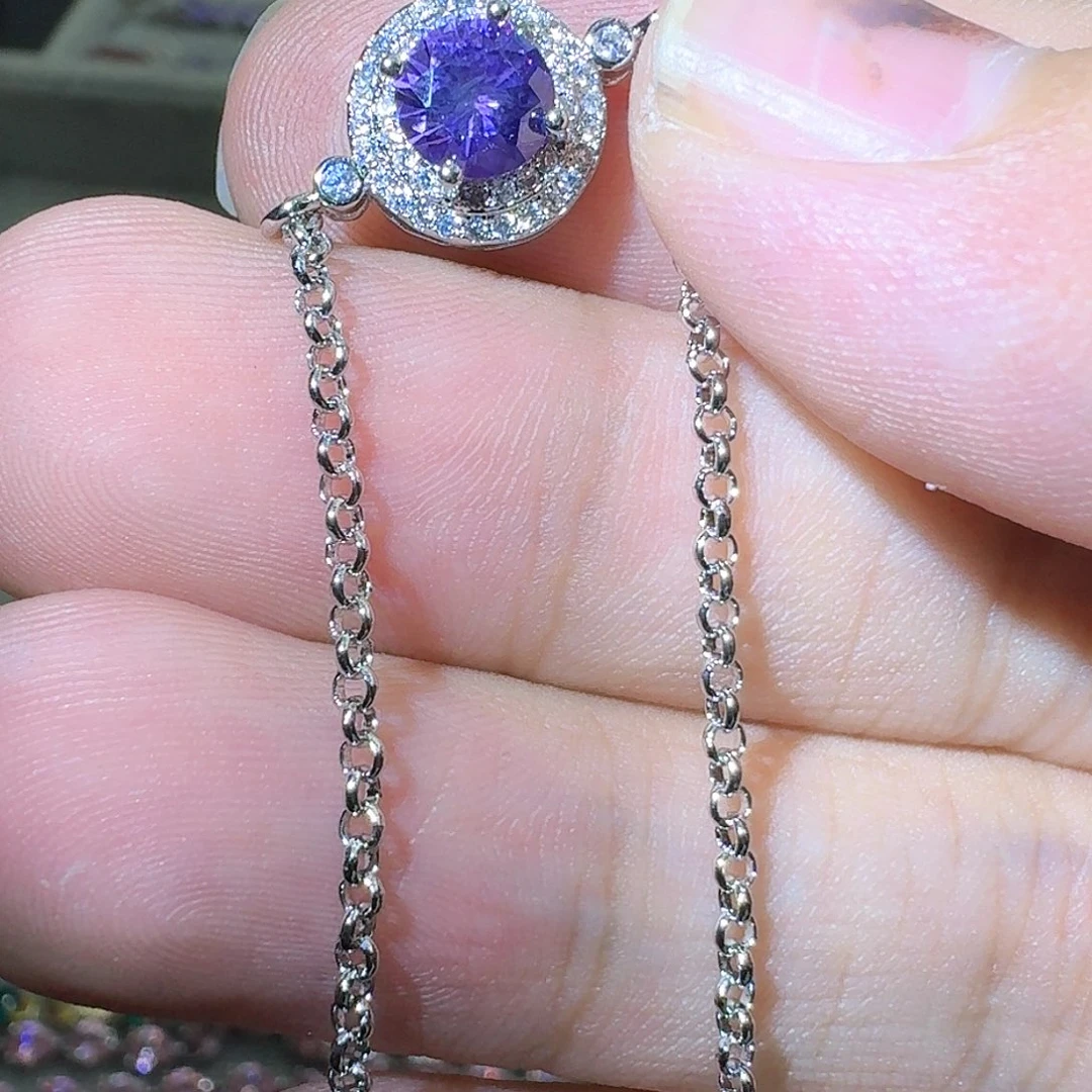 托帕石戒指银S925镶嵌