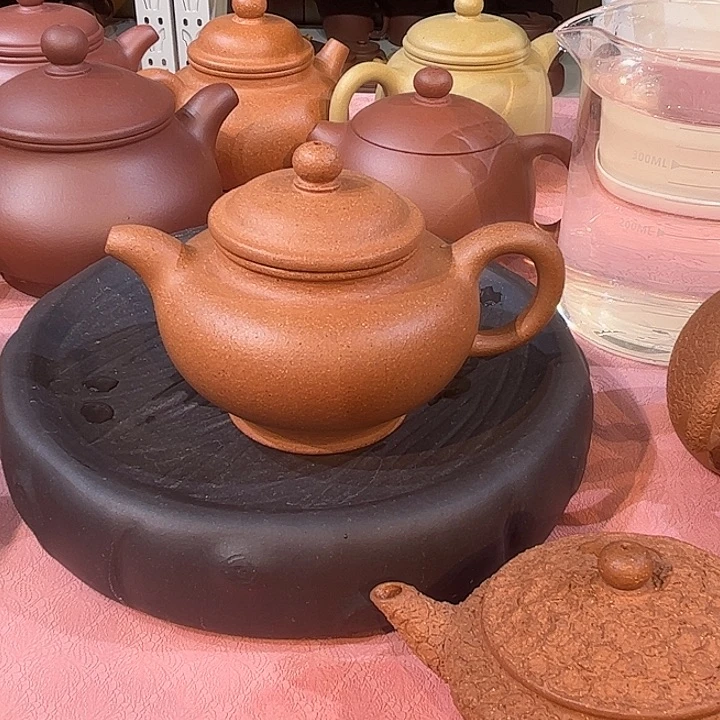 紫砂茶壶五彩小掇只