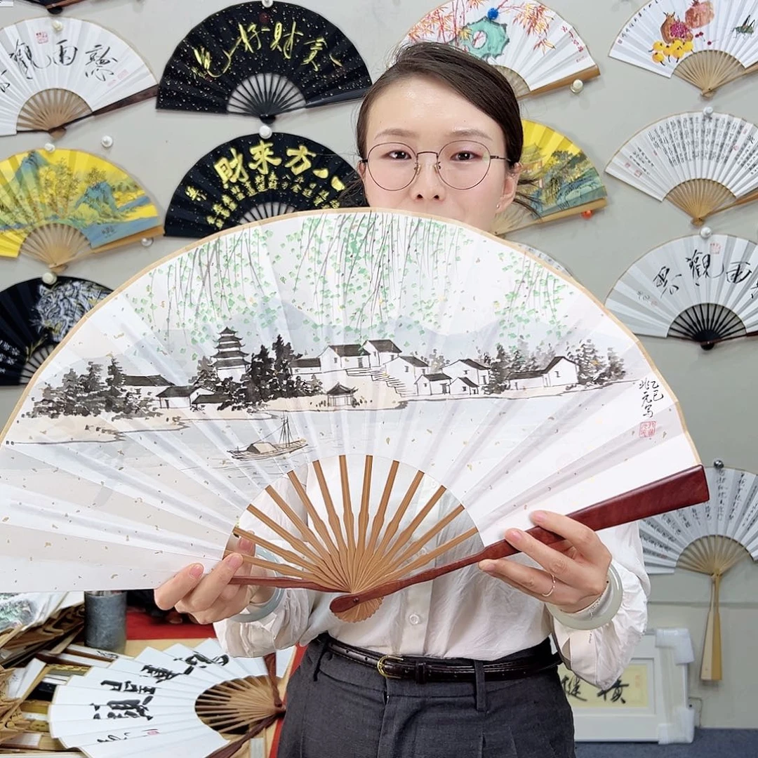 书法书法 10寸 红檀 手写手绘 默认粘好