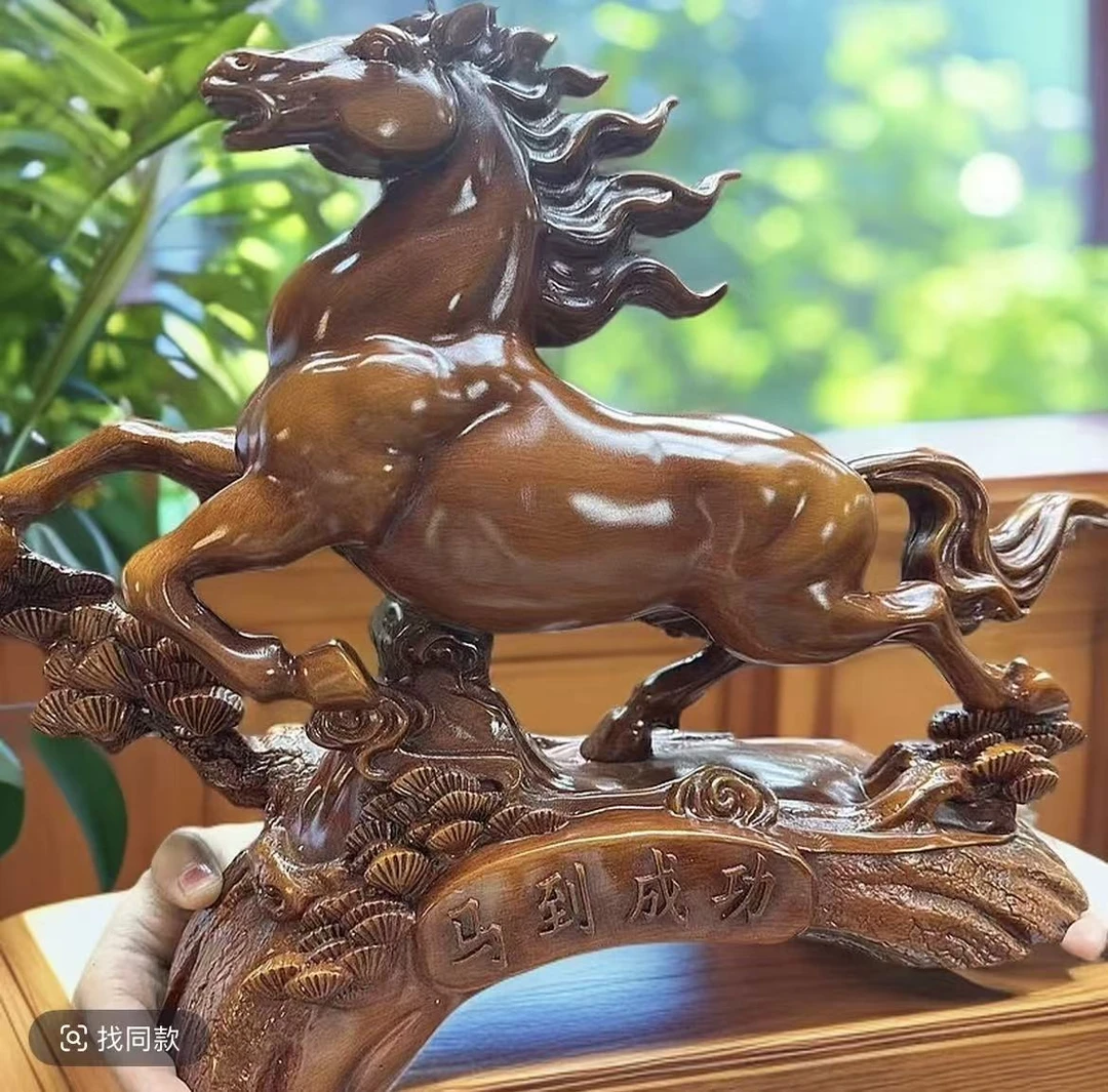 马到成功摆件书房桌面装饰摆件 长27cm   SPB