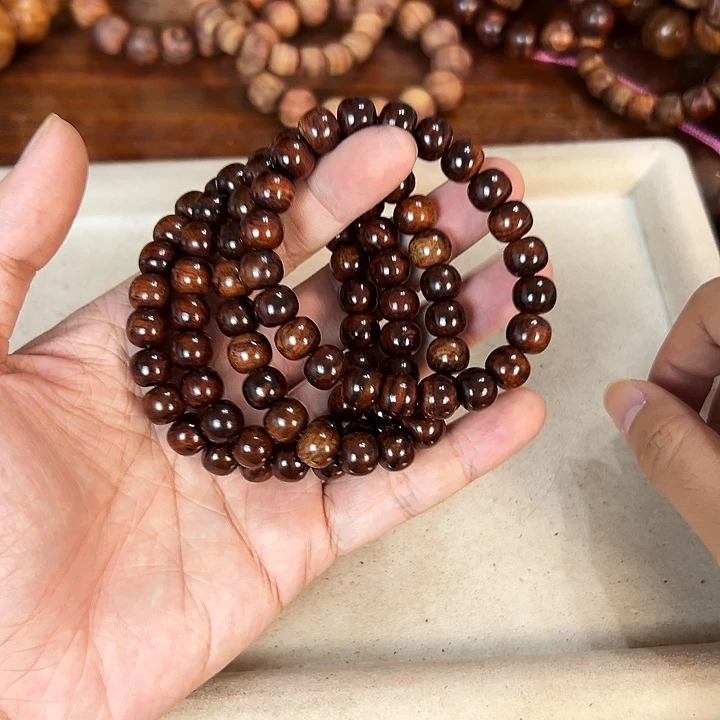 手串/手链黄花梨/降香黄檀9mm+桶珠山料