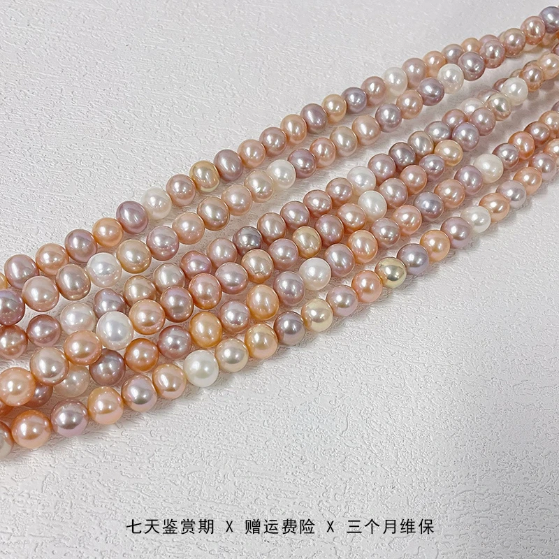 【乔森-甄爱】“糖果鹅蛋”淡水珍珠项链 9-10mm（多样性发一）