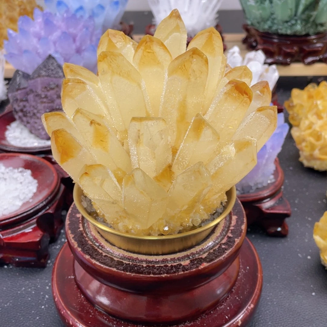石材北****司天然黄水晶366