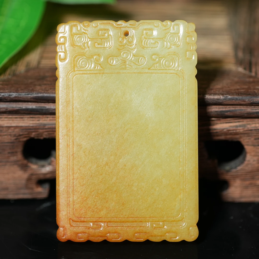 民国和田玉平安无事牌【华豫之门】ALF241228084