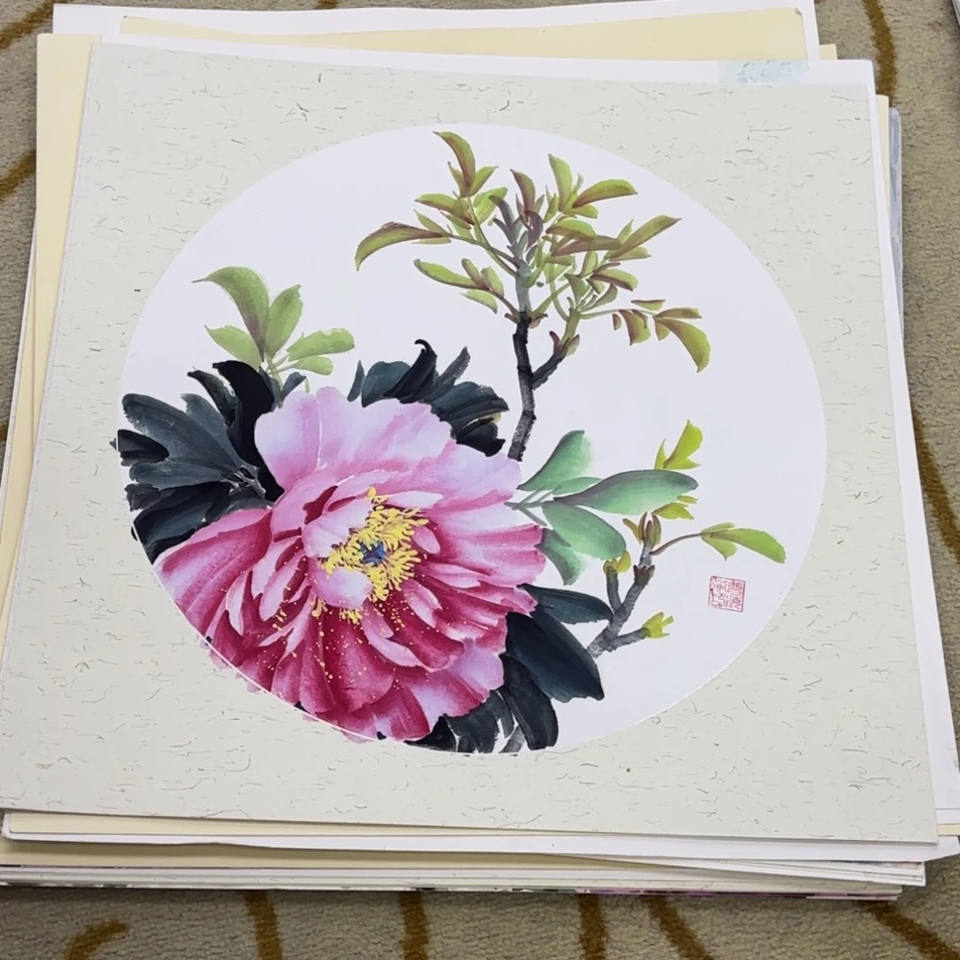 国画50-50卡纸作品艺
