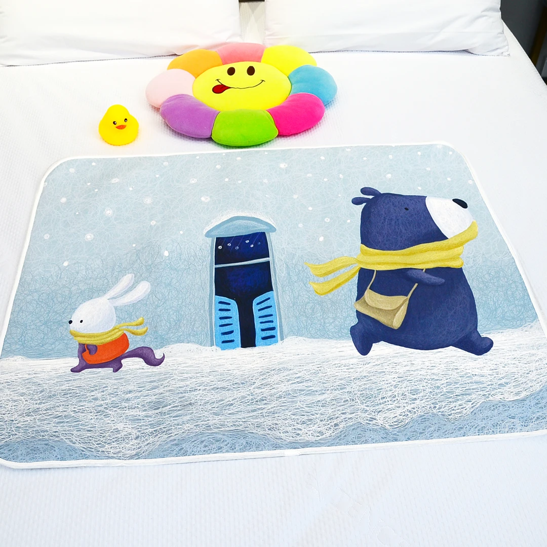 卡西西宝宝儿童纯棉隔尿垫