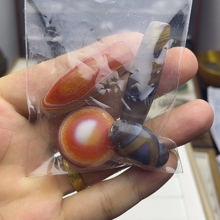 咔***咔玛瑙/玉髓散珠专拍