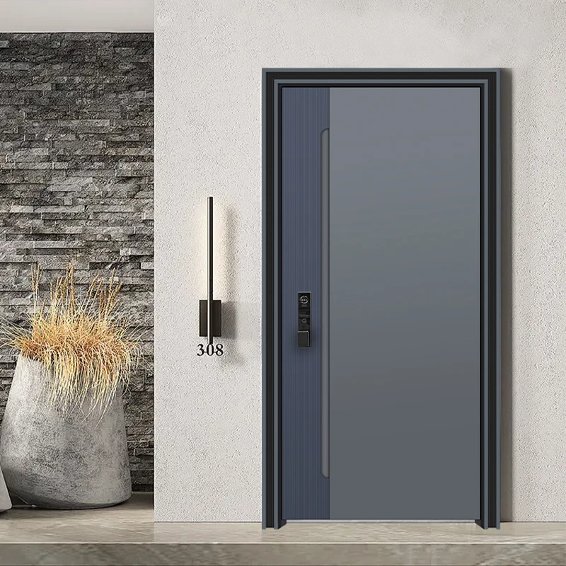 小帅智能安全门防盗门进户门子母门加高门楣安全防盗