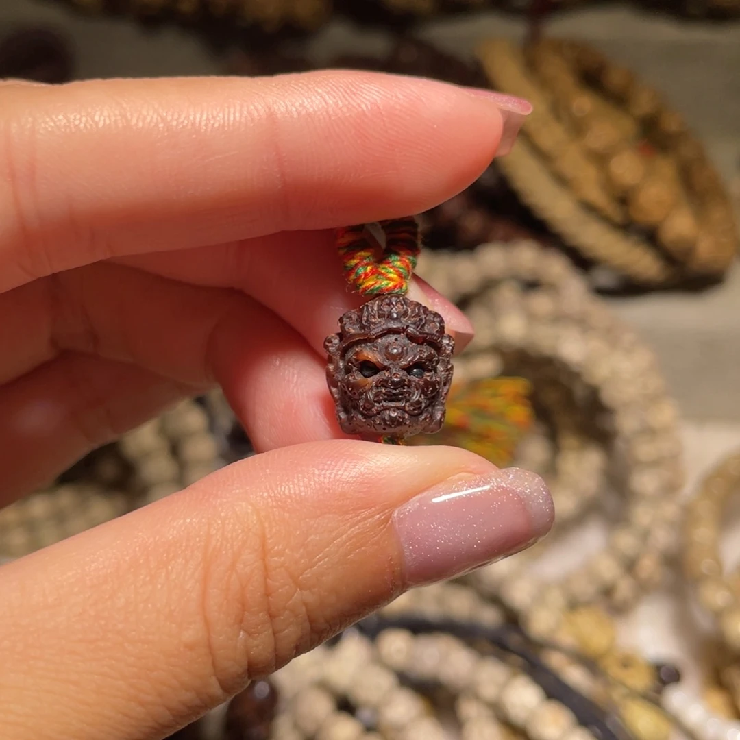 星月菩提吊坠大黑天黑金12+尺寸