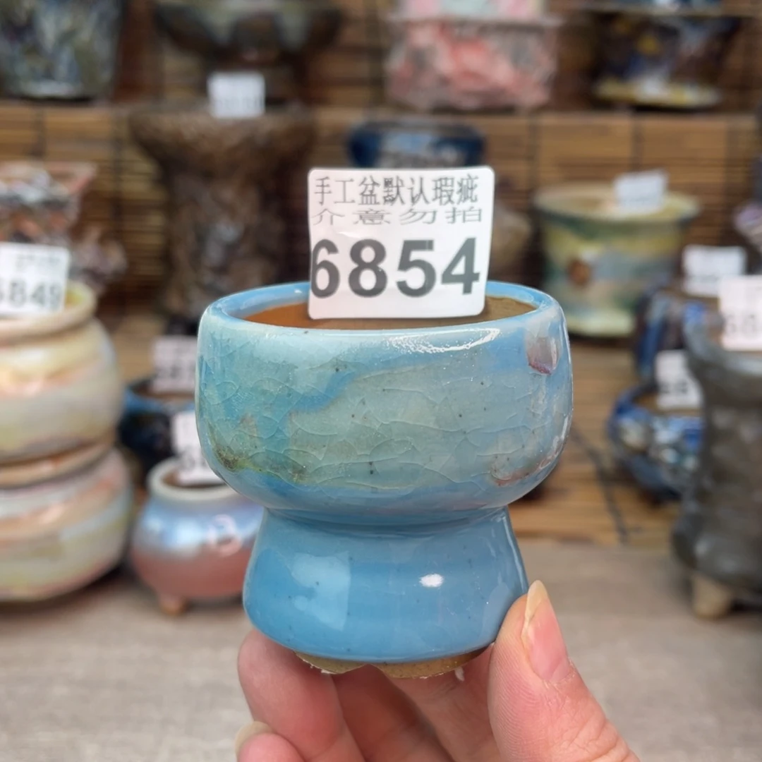 手工花盆默认瑕疵完美者勿拍