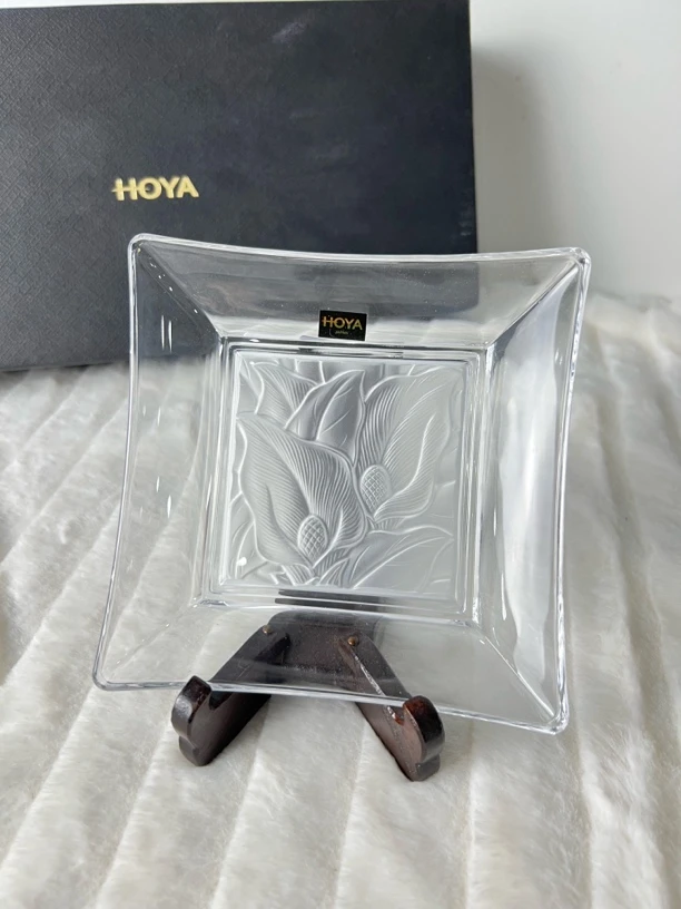 单只12cm豪雅水晶盘 无盒