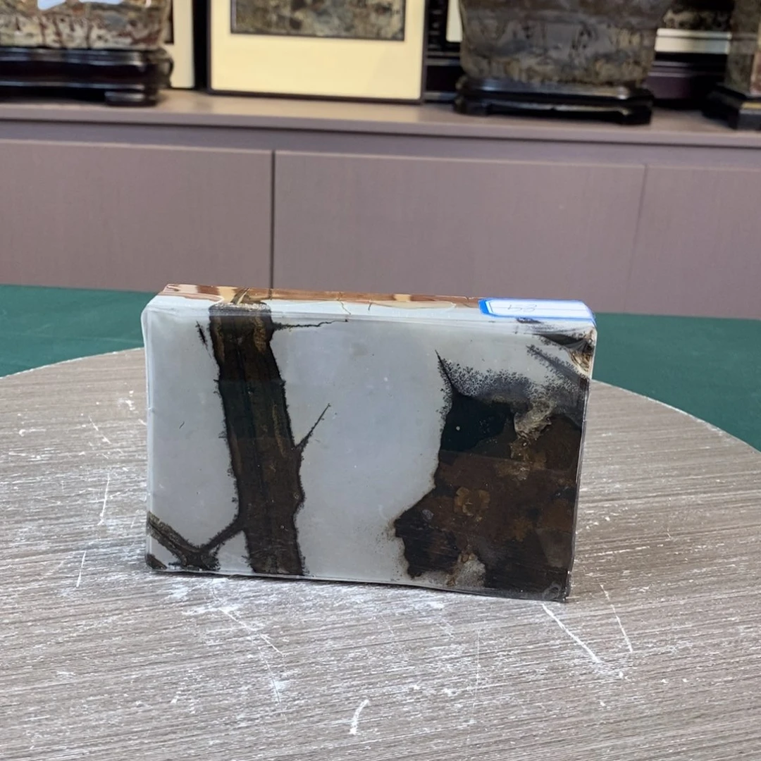 石材广西国画石草花石