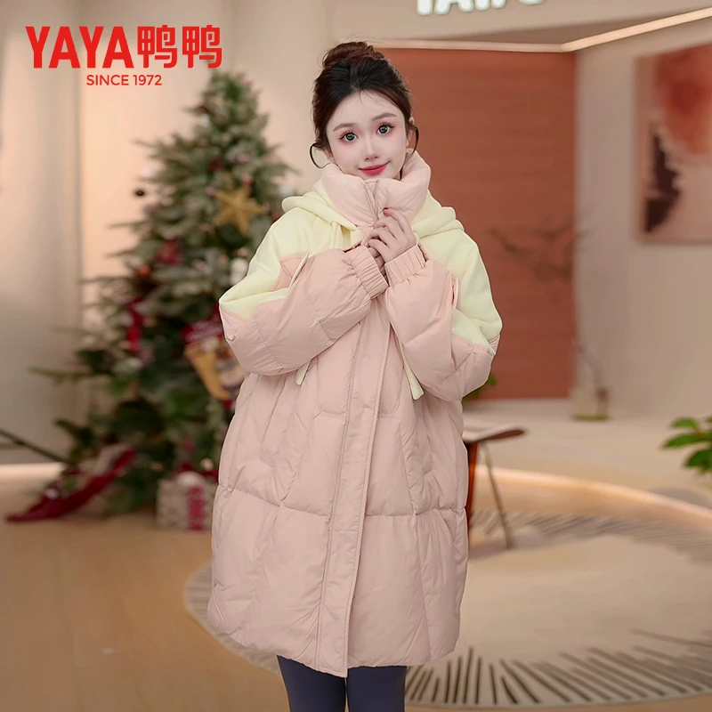 YAYA/鸭鸭短款羽绒服防风时尚舒适秋冬潮流女士保暖YE3B601451D