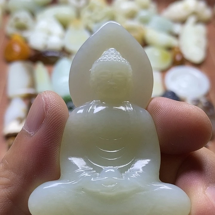 和田玉未镶嵌挂件