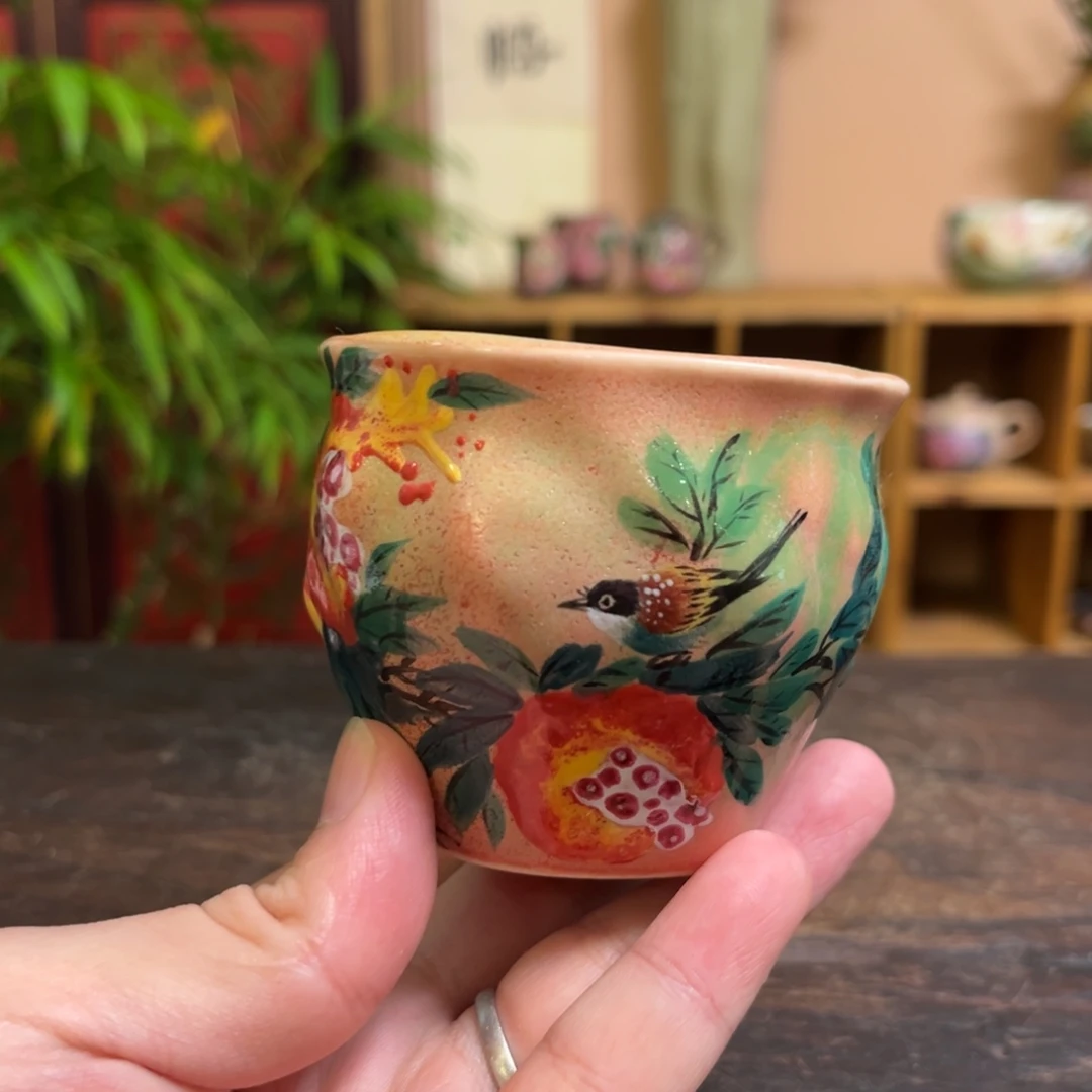 柴烧手工手绘陶瓷