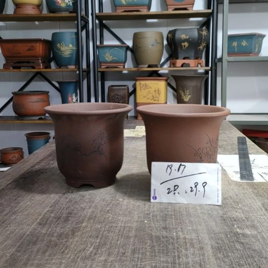 紫砂花盆库存尾货清仓