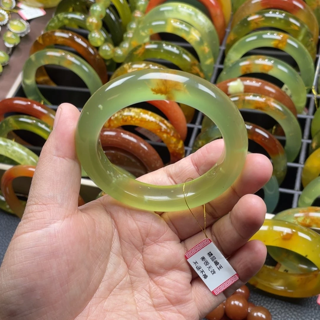 未镶嵌蛇纹石玉手镯