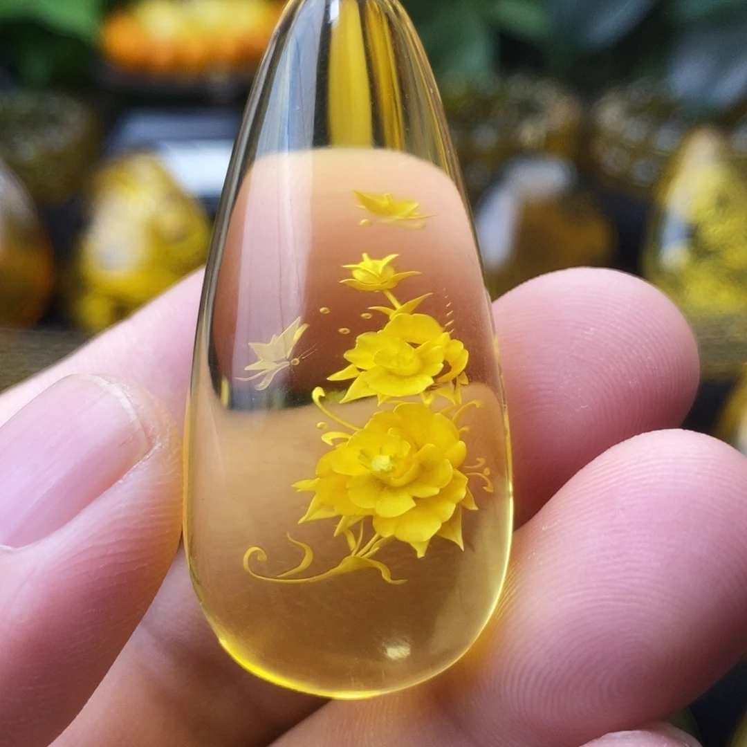 金珀未镶嵌吊坠(不含链)