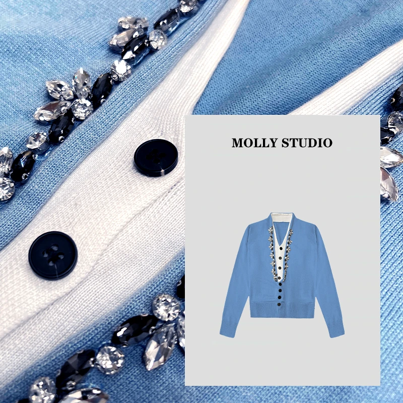 【时尚女神】Molly 时尚气质简约 上衣 M2025568