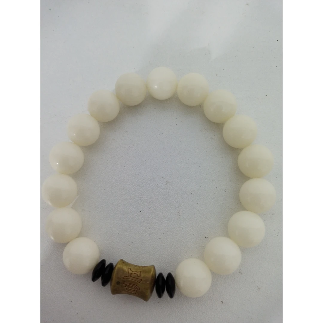 白玉菩提手串（无礼盒）QS-0210